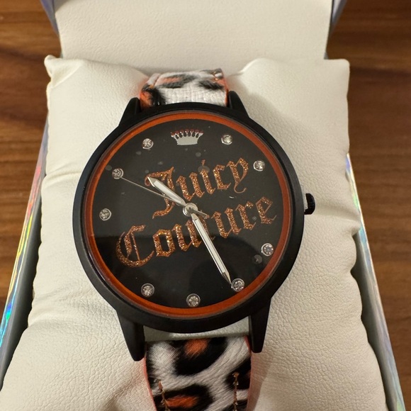 Juicy Couture Black Label Watch with Leopard Strap - NIB - Picture 2 of 5